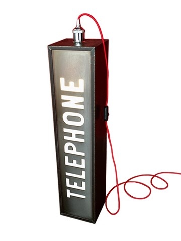 Lampe Cabine telephone, Teix Art
