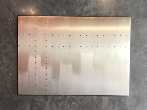 Tableau Cidade inox, Teix art 3