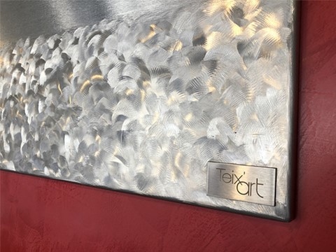 Tableau Entremêlé inox, Teix art 4