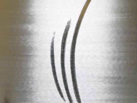 Tableau Griffe inox acier, Teix art 3