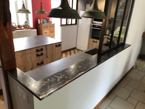 Verrières et comptoirs acier 